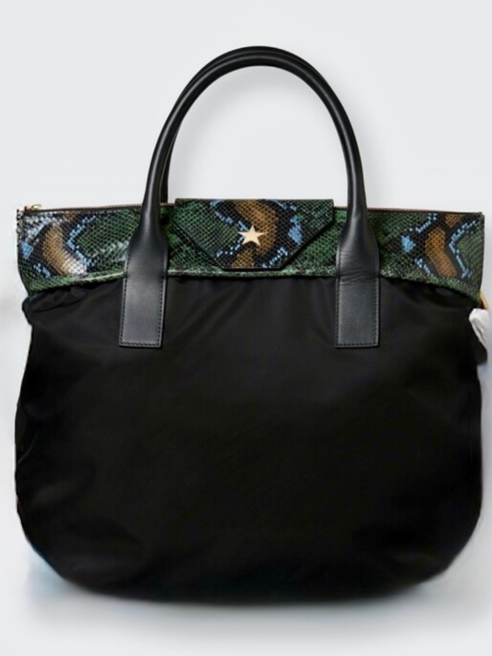 Etoile Star ALESSIA LARGE NYLON TOTE  and FRINGE SHOULDER STRAP